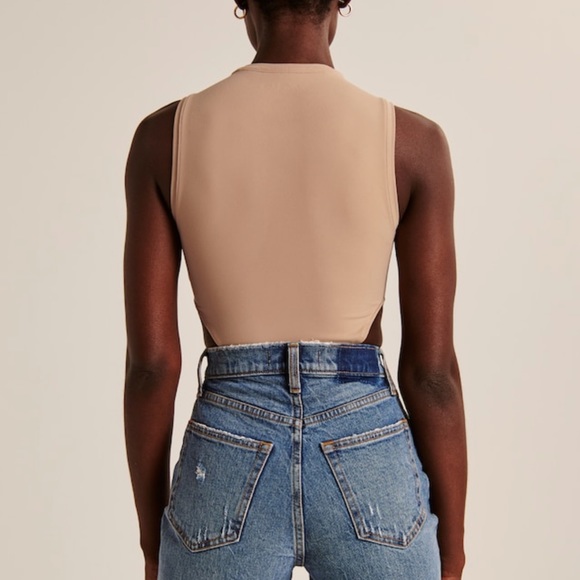 abercrombie soft a&f collection nude highleg body suit - Picture 6 of 6